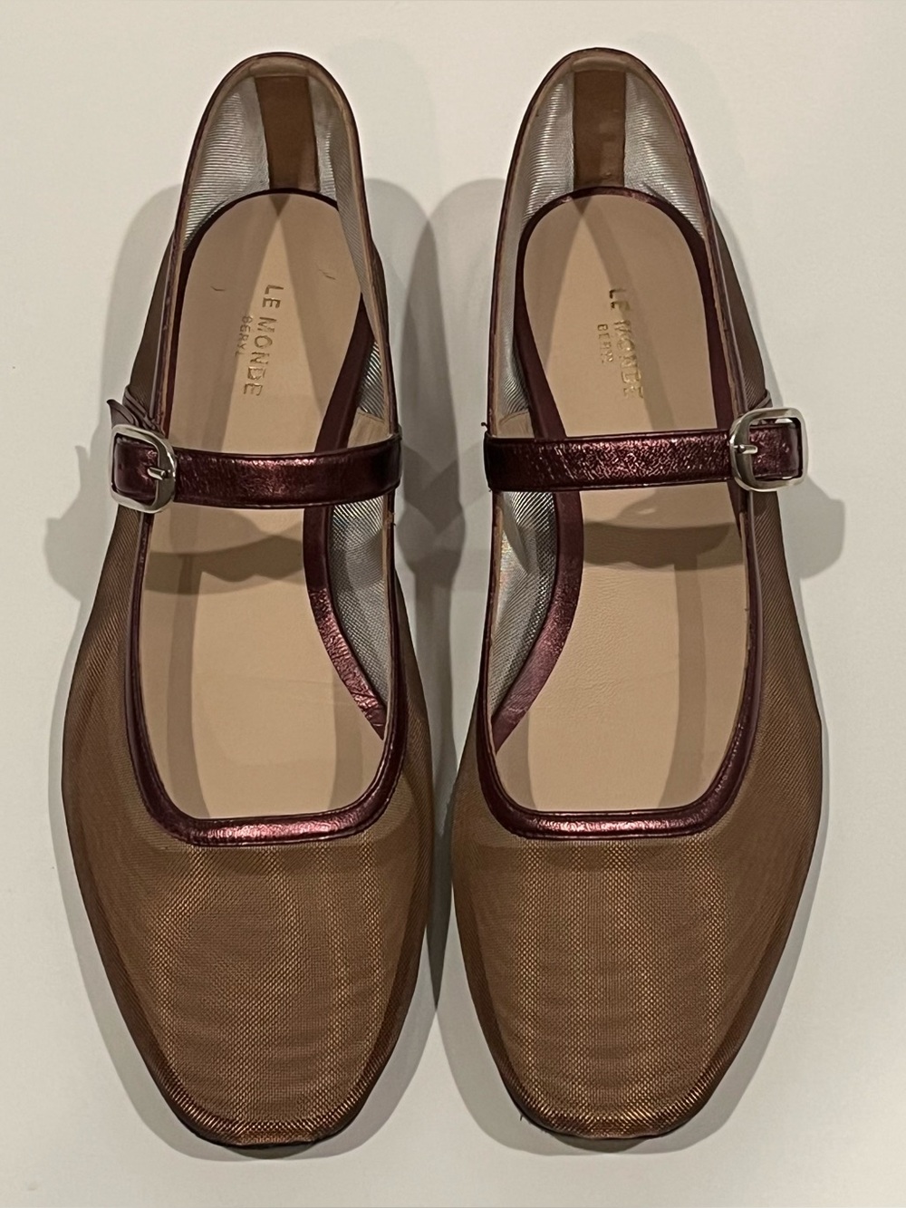 Le Monde Béryl Mary Jane Mesh Flats